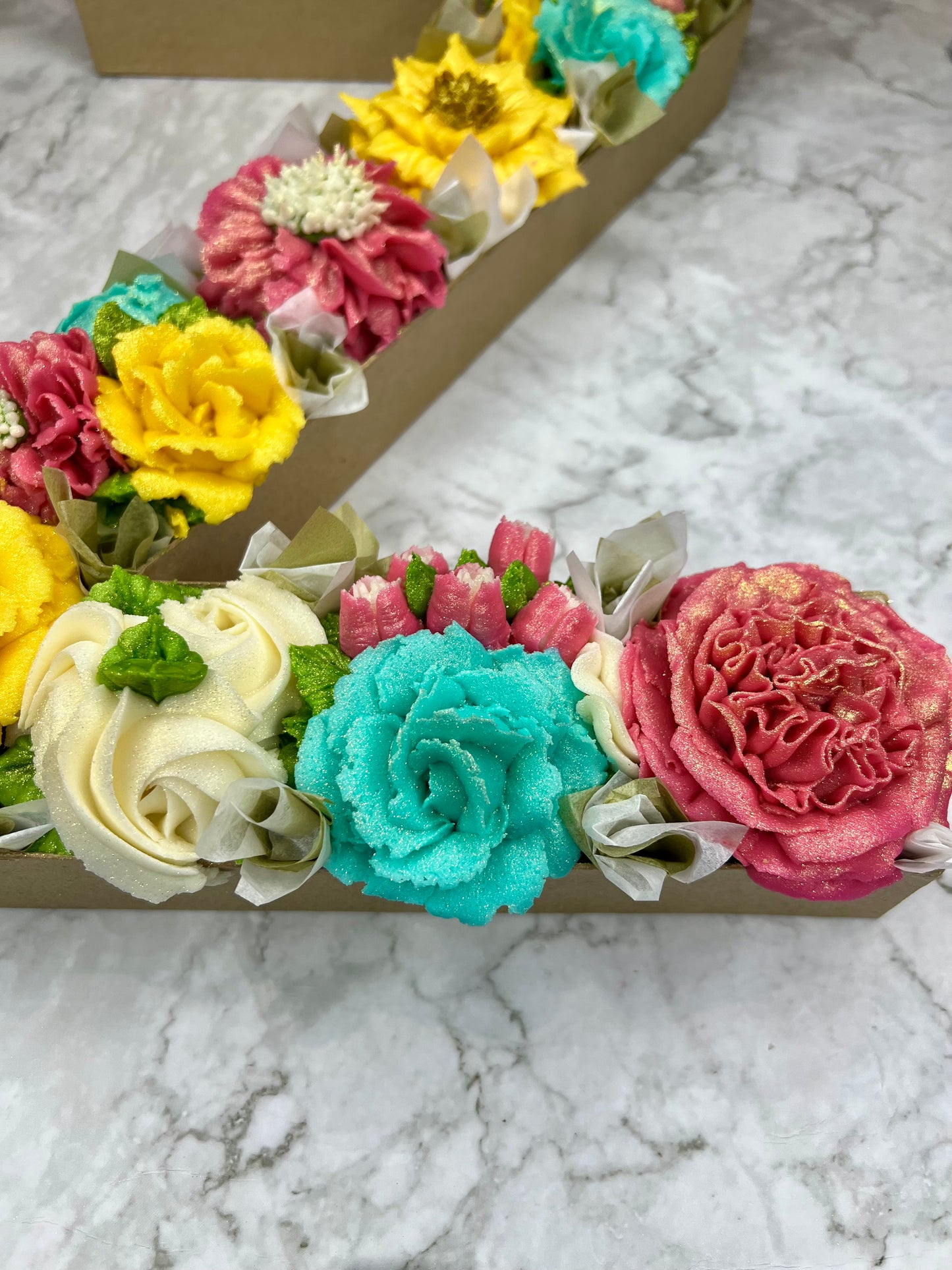 Monogram Cupcake Letter