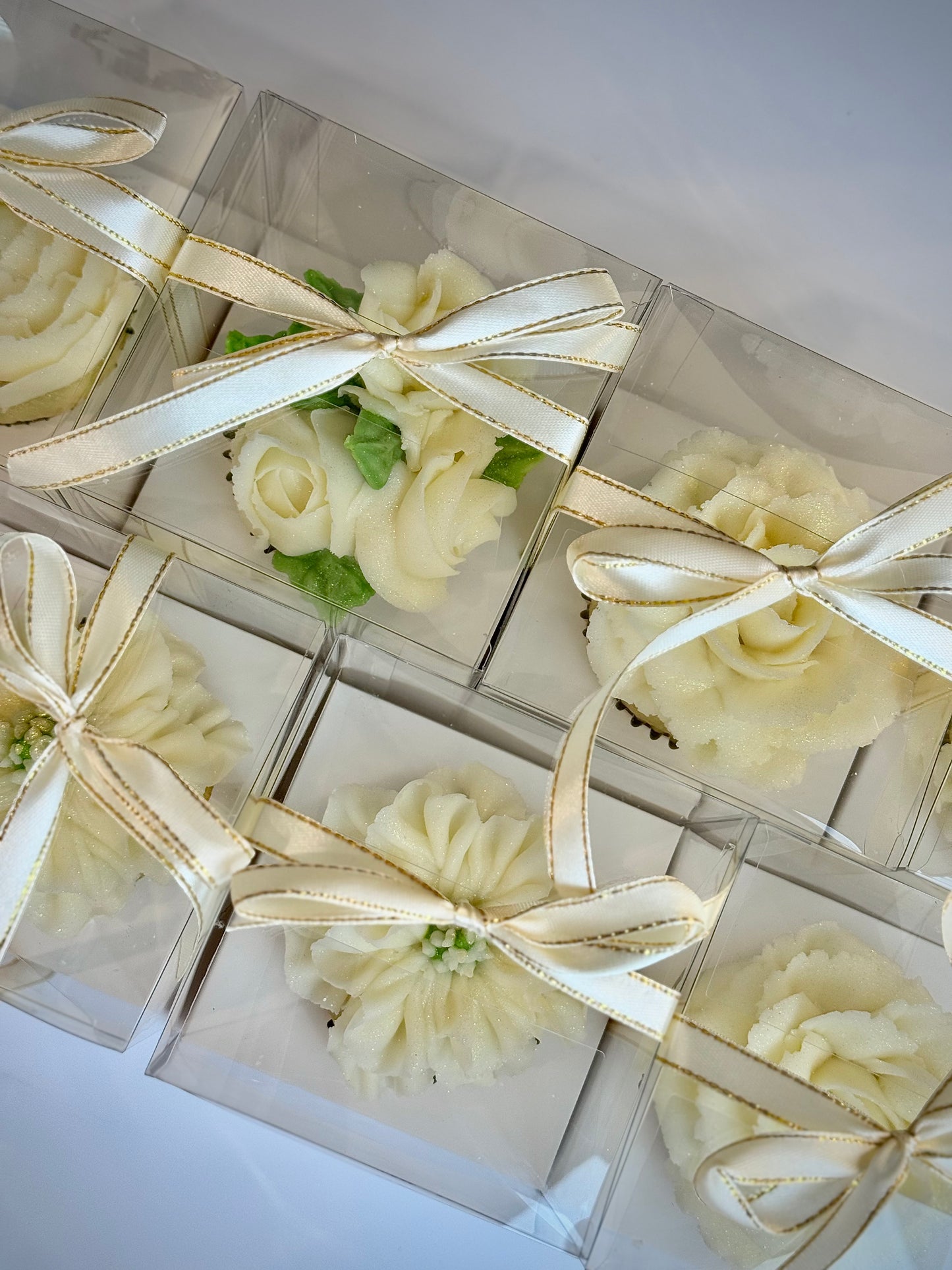Individual Boxed Floral Cupcake (2 Dozen)