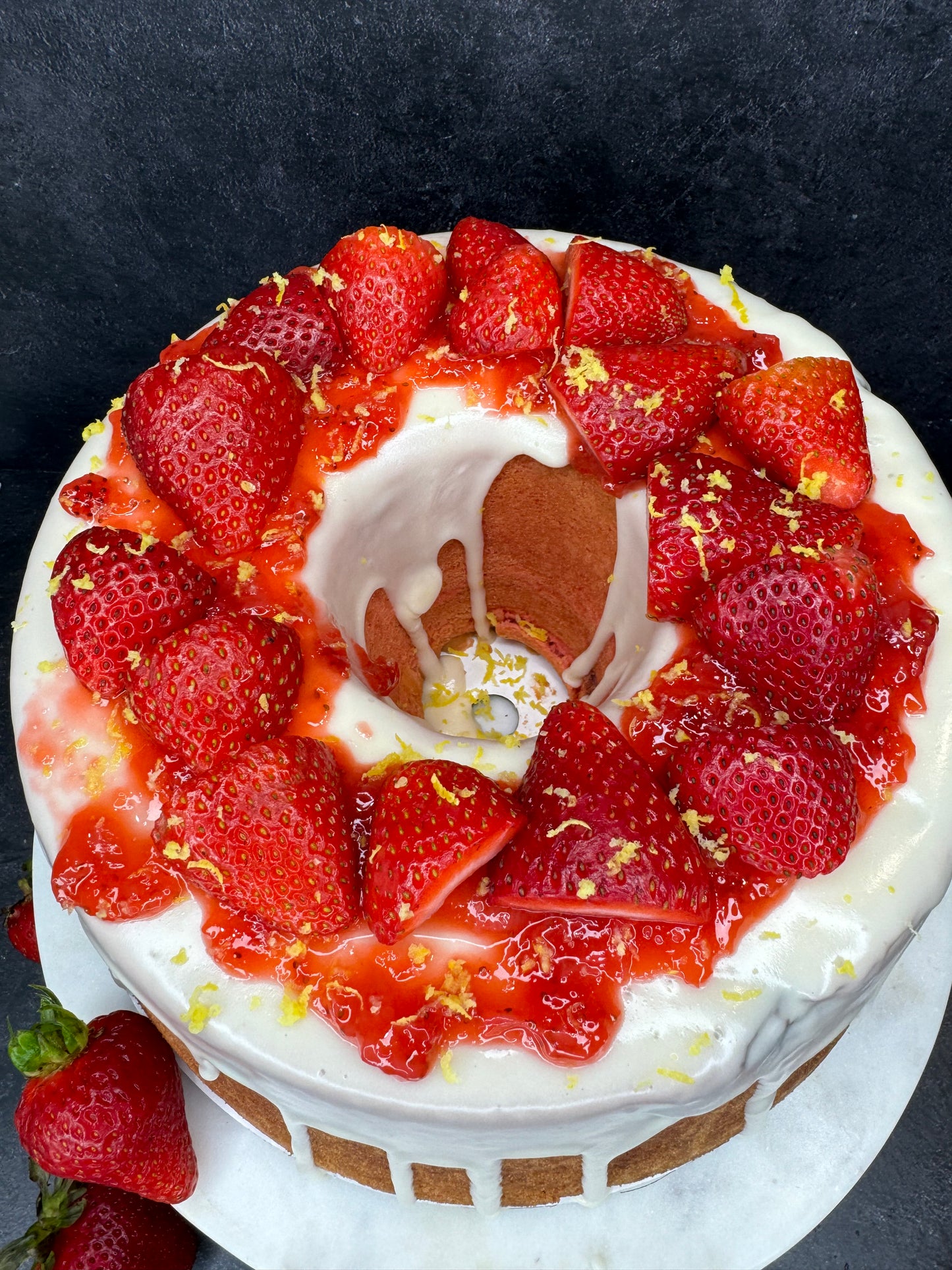 Strawberry Pound Cake