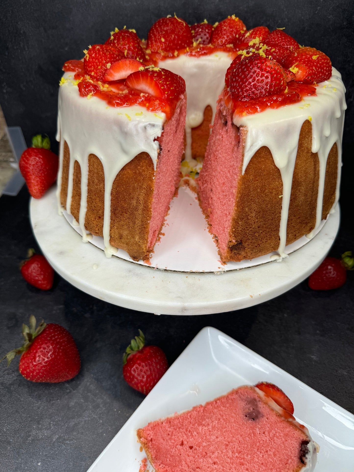 Strawberry Pound Cake
