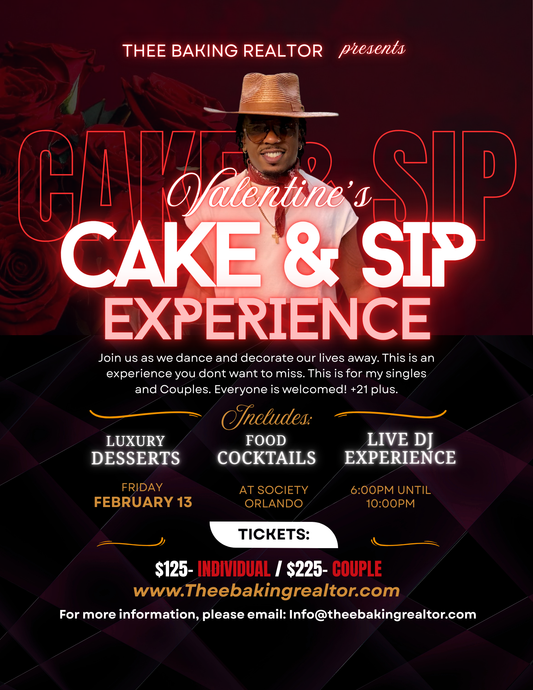 Valentine's Cake and Sip 2/13