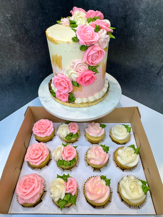 Floral Cake/ Cupcake Bundle