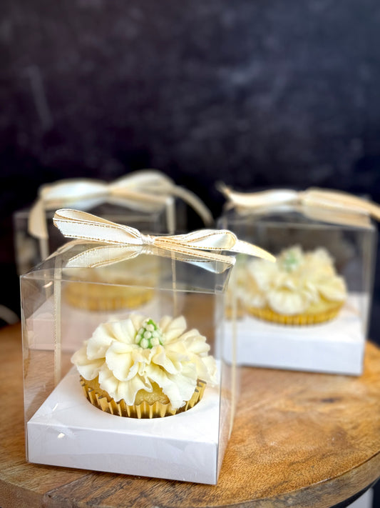 Individual Boxed Floral Cupcake (2 Dozen)